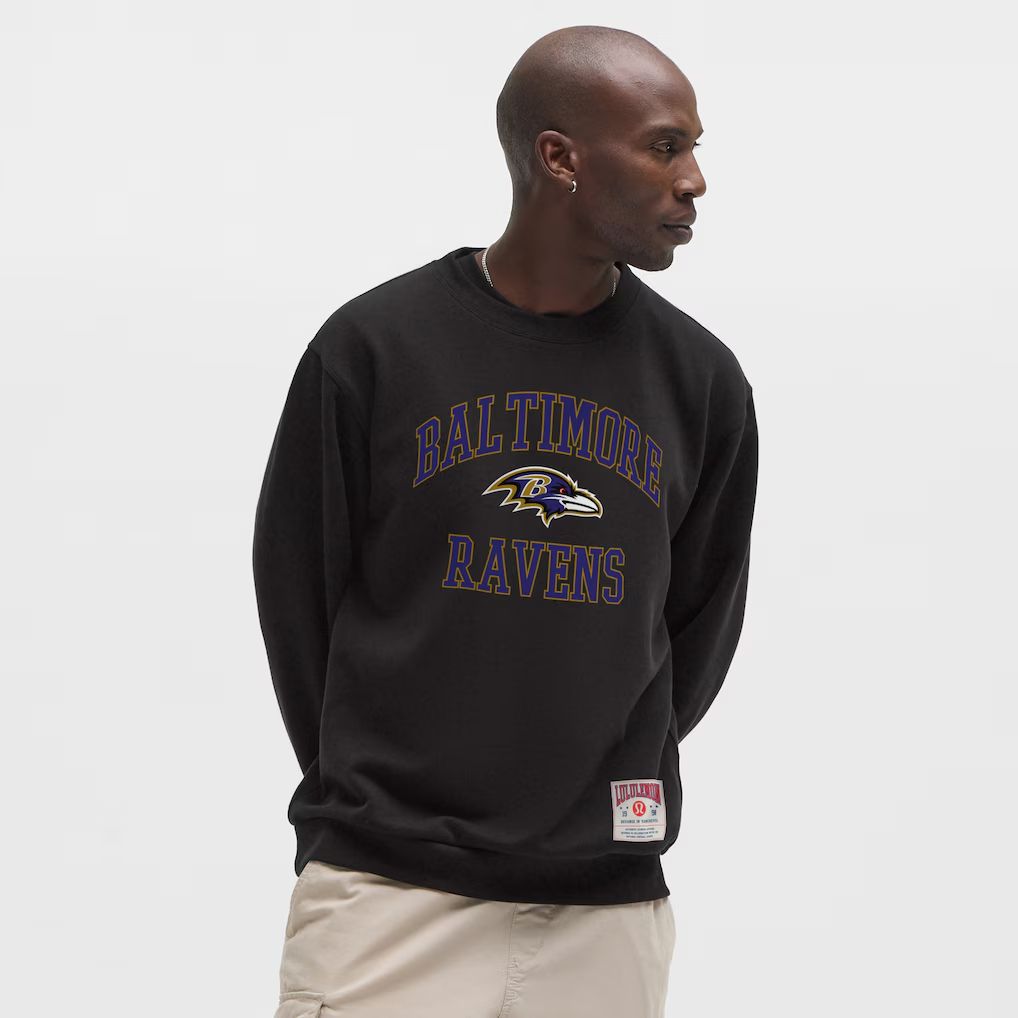 Men 2026 NFL Baltimore Ravens black round-neck sweatshirt style 01->baltimore ravens->NFL Jersey